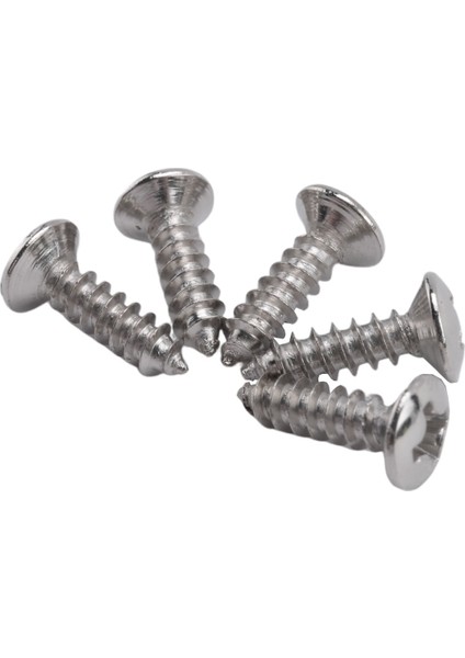 Strat &amp; Tele Için 100 Pcs Gitar ve Bas Pickguard Vidaları, Gümüş (Yurt Dışından) indirimleri