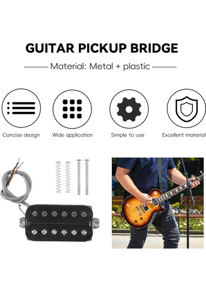 Elektro Gitar Humbucker Pikaplar Boyun Alnico V Pikap Siyah (Yurt Dışından) fırsatları