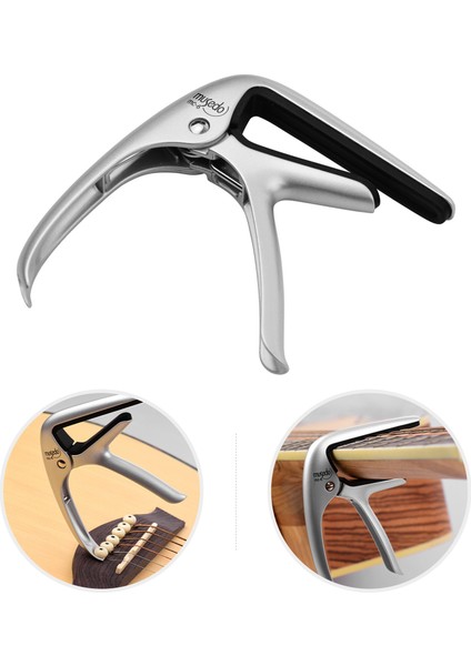 Musedo Mc-6 Akustik Gitar Capo Klasik Gitar Aksesuarları Için Entegre Köprü Pimi Çekme ile Alüminyum Alaşım Değiştir (Yurt Dışından) indirimleri