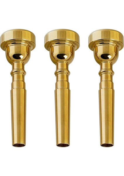 Trompet Ağızlık 7c 5c 3c Trompet Ağızlık Seti Yedek Müzik Aletleri Aksesuarları (3 Paket) Altın (Yurt Dışından)