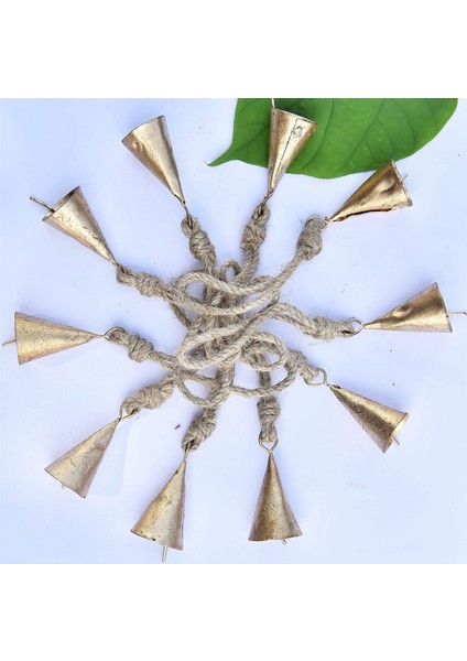 10 Adet Vintage Asma Çanlar Noel Dekorasyonları Ev Dekoru Için Çan, Inek Çanları Ip Stili ile Dekorasyon (Yurt Dışından) fırsatları