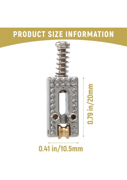 6 Roller Köprüsü Tremolo Sarışçısı Fender Strat Tele Tele Tele Elektro Gitar Krom Renk (Yurt Dışından) fırsatları