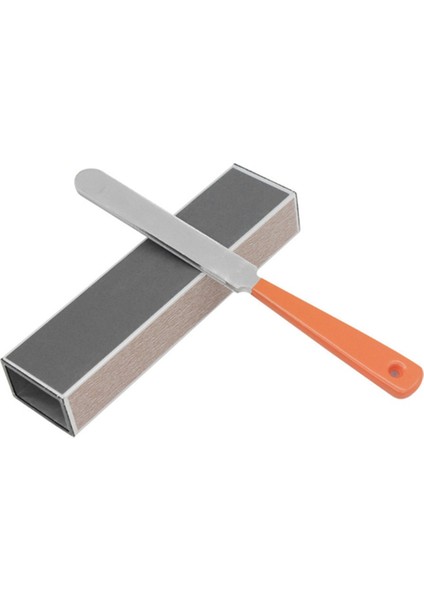 Irin 18.5cm Paslanmaz Çelik Dar Çift Taraflı Kesme Aleti, Gitar Perdesi Için Keskinleştirme Taş ile Luthier Dosyalarını Taçlandıran (Yurt Dışından)