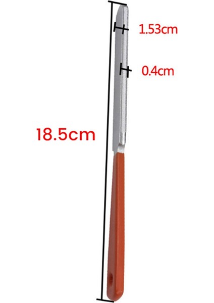 Irin 18.5cm Paslanmaz Çelik Dar Çift Taraflı Kesme Aleti, Gitar Perdesi Için Keskinleştirme Taş ile Luthier Dosyalarını Taçlandıran (Yurt Dışından) fırsatları