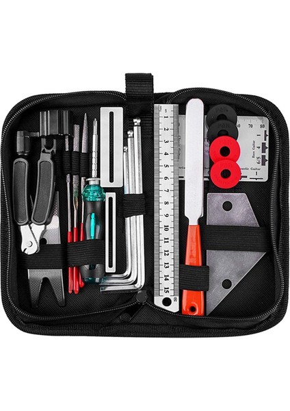 20 Parçalı Set Gitar Temizleme ve Bakım Dizesi Değiştirme Alet Tutma Anahtarı Set Kiti (Yurt Dışından)