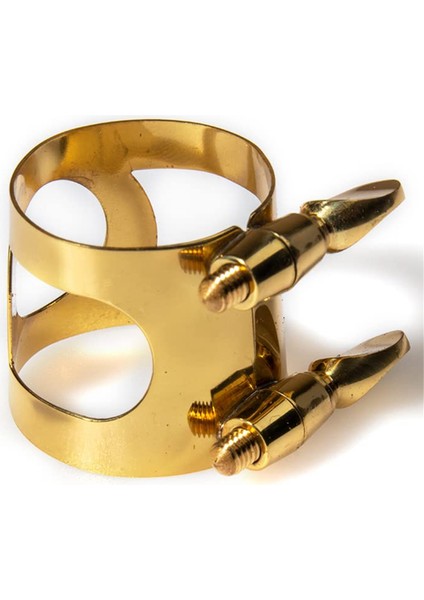 Alto Sax Ligature Harfaner Çift Vidalar Saksafon Ağızlık Için Pirinç Ligatür, Altın (Yurt Dışından) modelleri