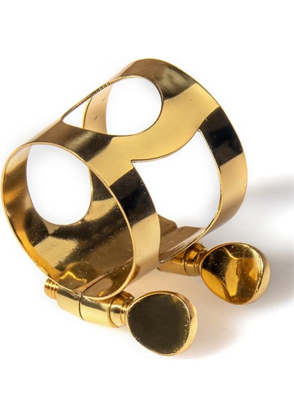 Alto Sax Ligature Harfaner Çift Vidalar Saksafon Ağızlık Için Pirinç Ligatür, Altın (Yurt Dışından) fırsatları