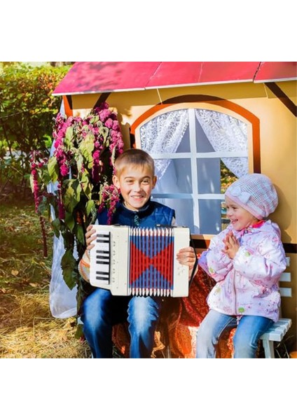 Pembe 17 Anahtar 8 Bas Akordeon Çocuk Eğitim Müzik Aleti Öğrenciler Yeni Başlayanlar (Yurt Dışından) fırsatları