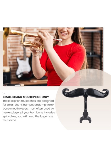 Trompet ve Trombon Için Klipsli Sakal - Koruyucu Kasa Dahil - Tüm Trompet Ağızlıklarına Uyar Ağızlık Dahil Değil (Yurt Dışından) modelleri