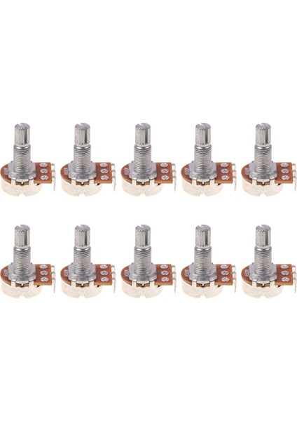 A500K Potansiyometre Spline Küçük Pot Elektro Gitar Bas Efekt Amp Tonu Hacmi 18MM (Yurt Dışından)
