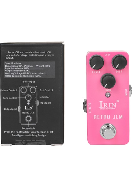 Irin Efekt Elektro Gitar Etkisi Pedalı Gerçek Baypas Pedalı Metal Muhafaza Gitar Aksesuarları (Retro Jcm) (Yurt Dışından) indirimleri