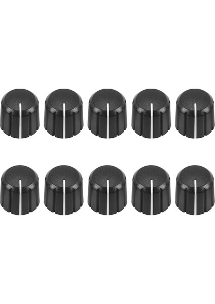 10PCS Elektro Gitar Hacim Tonu Düğmeleri Için Potansiyometre Kontrol Düğmeleri Siyah D Tip 6mm (Yurt Dışından) fiyatları