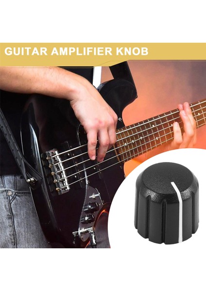 10PCS Elektro Gitar Hacim Tonu Düğmeleri Için Potansiyometre Kontrol Düğmeleri Siyah D Tip 6mm (Yurt Dışından) fırsatları