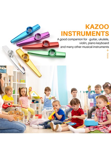 6 Renk Metal Kazoo Müzik Aletleri Seti Bir Gitar Için Iyi Arkadaş Ukulele Ukulele Çocuklar Için Harika Hediye Müzik Severler (Yurt Dışından) indirimleri