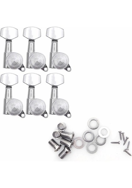 6r Kilitli Dize Ayarlama Pegs Anahtar Tuner Makine Başlıkları Akustik Elektro Gitar Kilidi Schaller Style (Yurt Dışından) fırsatları