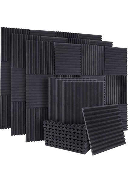 50PCS Akustik Ses Geçirmez Köpük Ses Emici Paneller Studıo Duvarları Için Tavan, 1X12X12INCH (Yurt Dışından)
