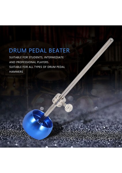 2pcs Bas Davul Pedal Çırpıcı Alüminyum Alaşım Çekiç Kafa Perküsyon Enstrümanı Aksesuar Parçaları, Mavi (Yurt Dışından) fırsatları
