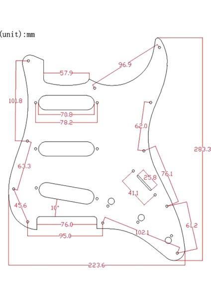 Ayna Gitar Pickguard 11 Delikler St Sss Fd St Gitar Aksesuarları Için 11 Pcs Pickguard Vidalı Gitar Scratch Plakası (Yurt Dışından) fırsatları