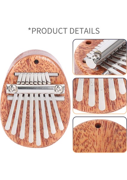 8 Anahtar Mini Kalimba Zarif Parmak Piyano Marimba Müzikal Iyi Aksesuar Kolye Hediyesi (Yurt Dışından) indirimleri