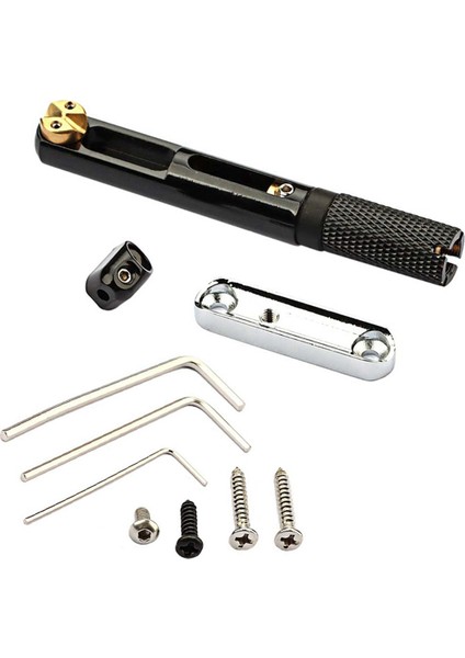 Tek Set Eyer Başsız Elektro Gitar Köprüsü Kuyruk Parçası, Başsız Elektro Gitar Siyahı Için Anahtar (Yurt Dışından) fiyatları