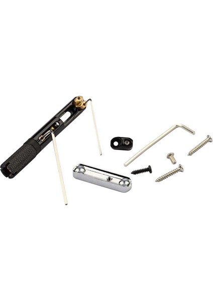 Tek Set Eyer Başsız Elektro Gitar Köprüsü Kuyruk Parçası, Başsız Elektro Gitar Siyahı Için Anahtar (Yurt Dışından) fırsatları