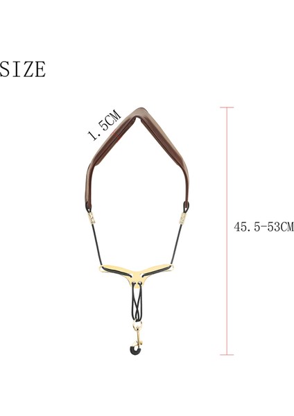 Saksafon Omuz Boyun Kayışı Ayarlanabilir Saksafon Çift Omuz Askısı Kablo Demeti Saksafon Müzik Aletleri Aksesuarları Kahverengi (Yurt Dışından) indirimleri