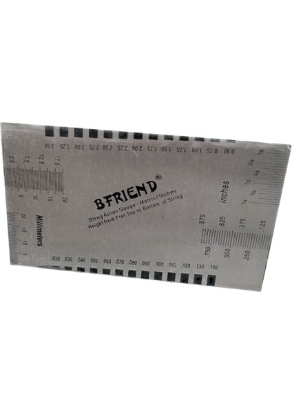 Briend String Action Gauge Cetvel, Gitar Kurulum Araç Kiti Elektrik Bas ve Akustik Gitar Aksesuarları (Yurt Dışından)