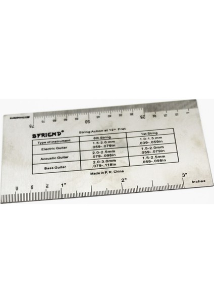 Briend String Action Gauge Cetvel, Gitar Kurulum Araç Kiti Elektrik Bas ve Akustik Gitar Aksesuarları (Yurt Dışından) fırsatları