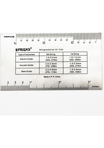 Briend String Action Gauge Cetvel, Gitar Kurulum Araç Kiti Elektrik Bas ve Akustik Gitar Aksesuarları (Yurt Dışından) indirimleri