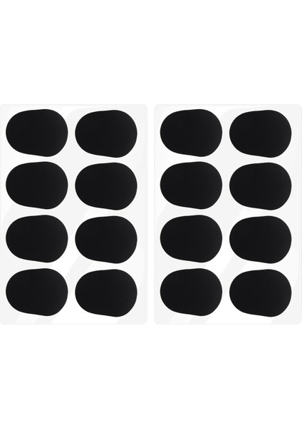 16PCS Alto/tenor Sax Klarnet Ağızlık Yamaları Pedler Yastıklar, 0.8mm Siyah, 16 Paket (Yurt Dışından)
