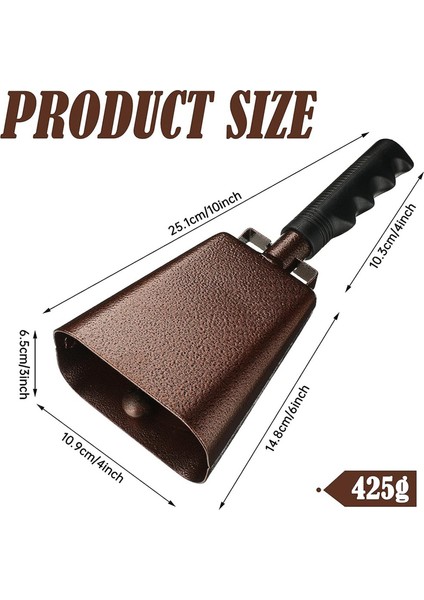 10 Çelik Inek/kulplu Gürültü Üreticileri, Tezahürat Çan Sporu. Sağlam Okul El Çanları, Keyikler (Yurt Dışından) modelleri