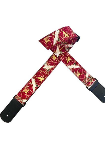 Evrensel Kişiselleştirilmiş Gitar Kayışları - Elektro Gitar Kayışları, Halk Gitar Kayışları, Kırmızı (Yurt Dışından) indirimleri