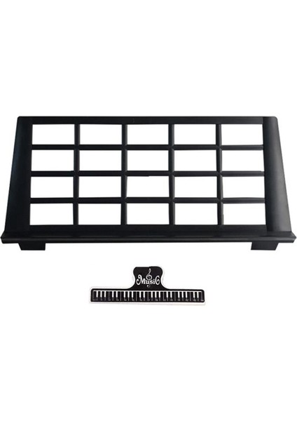Sayfa Müzikal Enstrüman Klavye Stand Aksesuarları Taşınabilir Dayanıklı Tutucu, 1 Pcs Müzik Kitabı Klibi (Yurt Dışından)