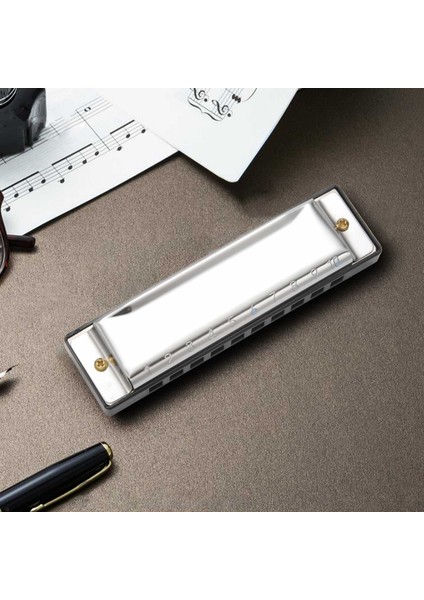 10 Delik Blues Mızıka Müzik Aleti Çocuklar Için Paslanmaz Çelik Ağız Organı (Yurt Dışından) modelleri