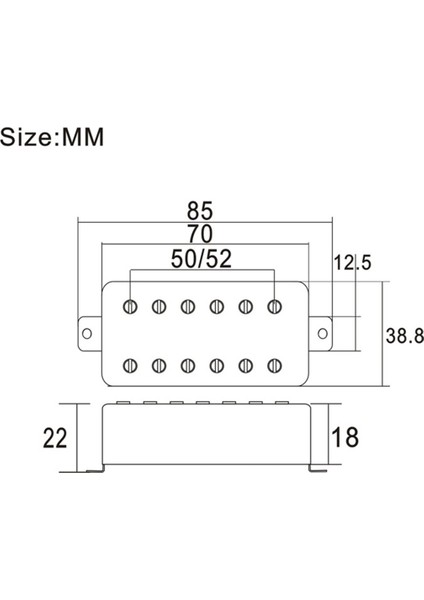 2pcs Gitar Çift Tel Çerçeve Pikap Lp Elektro Gitar Boyun 50MM Köprü 52MM Için Yedek Parçalar (Yurt Dışından) modelleri