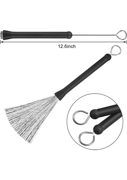 6 Adet Caz Drumsticks Set 5A Drambalıklar Çocuklar, Yetişkinler, Rock Band Için Geri Çekilebilir Davul Tel Fırçaları (Yurt Dışından) fiyatları