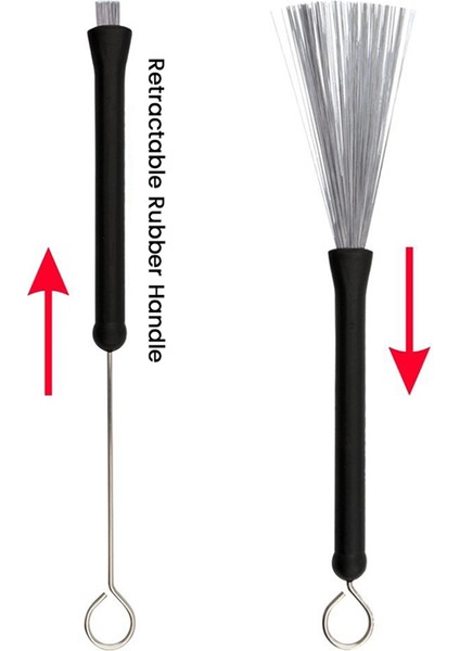 6 Adet Caz Drumsticks Set 5A Drambalıklar Çocuklar, Yetişkinler, Rock Band Için Geri Çekilebilir Davul Tel Fırçaları (Yurt Dışından) fırsatları