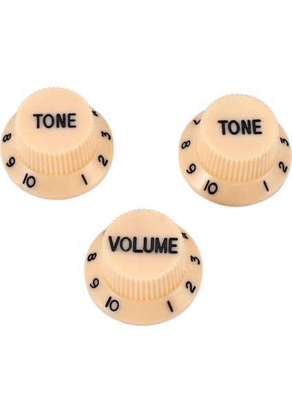 Yeni Krem ​​koyu Mavi Yazı Tipi 1 Cilt ve 2 Ton Gitar Kontrol Düğmeleri Fender Strat Için (Yurt Dışından)