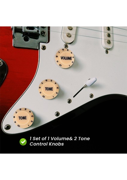 Yeni Krem ​​koyu Mavi Yazı Tipi 1 Cilt ve 2 Ton Gitar Kontrol Düğmeleri Fender Strat Için (Yurt Dışından) indirimleri