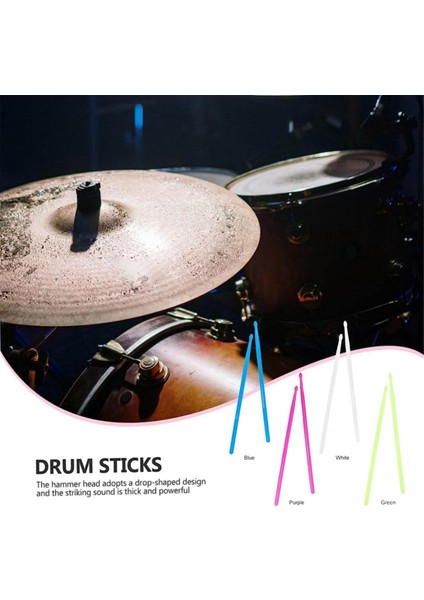 Floresan Davul Çubuğu 5A Aydınlık Davul Çubuğu Naylon Davul Çubuğu Işıklı Davul Çubuğu Pembe (Yurt Dışından) fırsatları