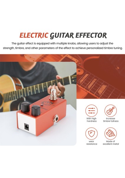 Mini Elektro Gitar Etkisi Pedal Elektro Gitar Pedalı Vintage Klasik Korosu Elektro Gitar Için (Yurt Dışından) fırsatları