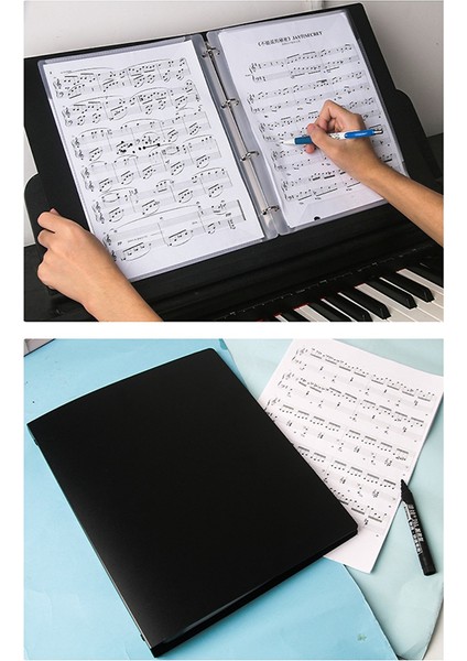 Notalar Klasörü, Müzik Standı Aksesuarları, Notalar, Yazılabilir ve Çıkarılabilir Koro Klasörü (Yurt Dışından)