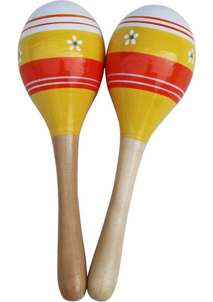Maracas El Püşüncesi Çalışması, Ahşap Rumba Tarafayıcı Müzik Ant Entumlukları Yetişkinler, 2 Set, Sarı (Yurt Dışından)