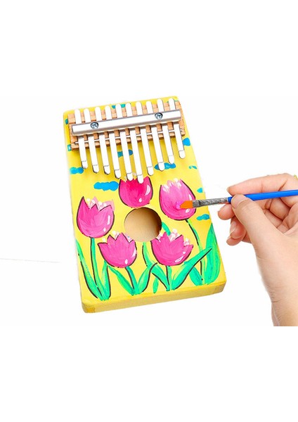 Başparmak Piyano Ev Yapımı Müzik Aleti Boyalı Karikatür Parmak Piyano Elle Boyanmış Hediye Başparmak Piyano (Yurt Dışından) indirimleri