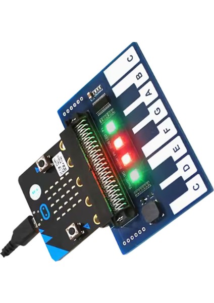Mikro-Bit Genişletme Kurulu Mini Piyano Müzik Genişletme Kurulu Serin Renkli Işıklar/buzzer/tuş Takımı I2C Arayüz (Yurt Dışından) fiyatları