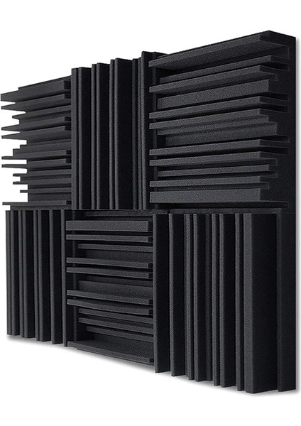 24PCS Studio Akustik Köpük Panelleri Ses Geçirmez Sünger Davul Ktv Oda Emilim Tedavisi Poliüretan Duvar Ses Köpük Ped (Yurt Dışından)