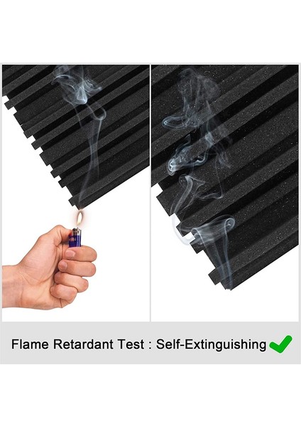 24PCS Studio Akustik Köpük Panelleri Ses Geçirmez Sünger Davul Ktv Oda Emilim Tedavisi Poliüretan Duvar Ses Köpük Ped (Yurt Dışından) modelleri