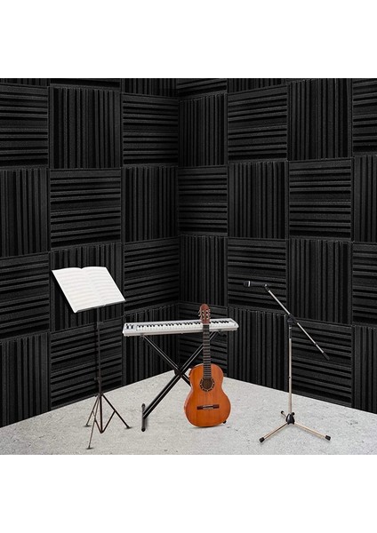 24PCS Studio Akustik Köpük Panelleri Ses Geçirmez Sünger Davul Ktv Oda Emilim Tedavisi Poliüretan Duvar Ses Köpük Ped (Yurt Dışından) indirimleri