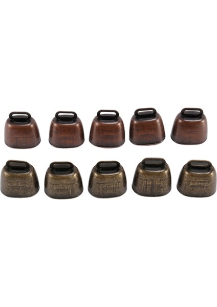 10PCS Inek At Koyun Otlatma Küçük Pirinç Çanlar, At Koyun Otlatma Bakır Için Inek Retro Çan, Inek Çanları Gürültü Üreticisi (Yurt Dışından)