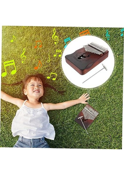 Cega 17 Keys Kalimba Cep Başparmak Piyano Kahve Başparmak Piyano Başparmak Enstrüman Elektrik Başparmak Piyano Çocuk Parmak Piyano, Akasya Ahşap (Yurt Dışından) modelleri